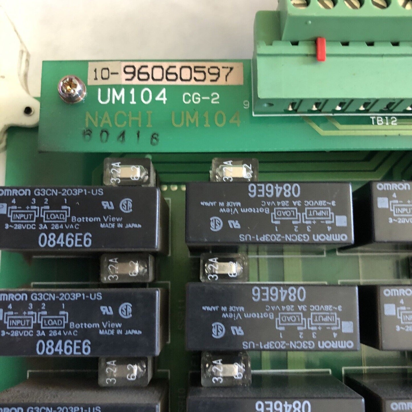 Nachi Um887a,Nachi Um104 Circuit Board Unit Very Good Condition,Be