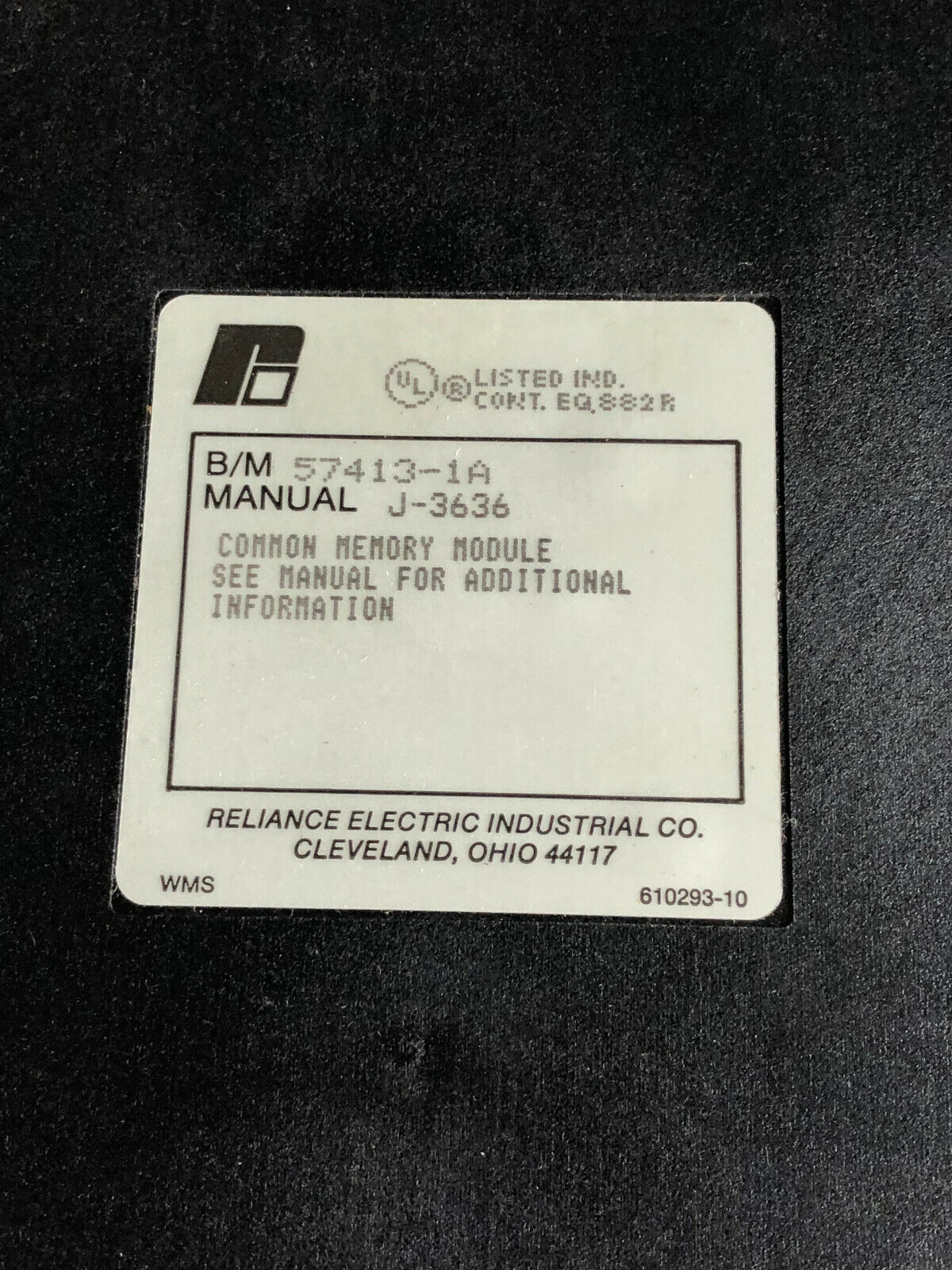 Reliance Electric 57C413a Common Memory Module 57413-1A ,Fe