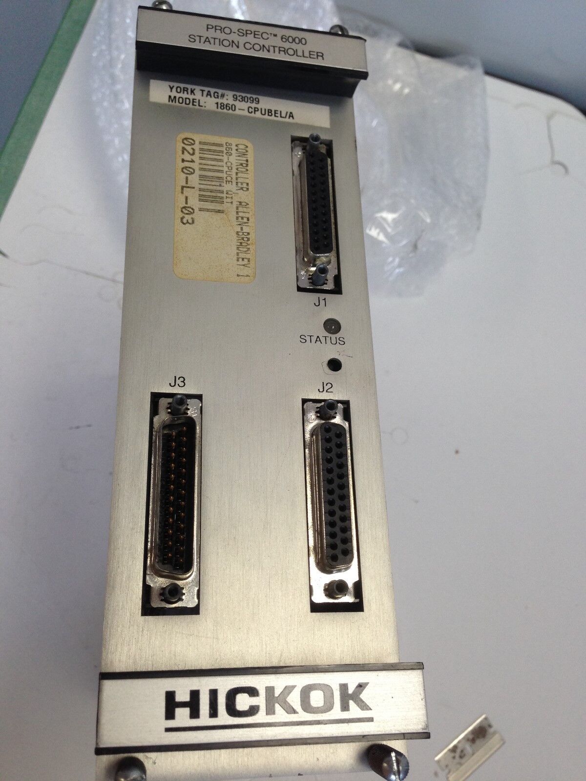 Hickok 1860-Cpubel/A,60Cpubel/A Pro-Spec 6000 Station Controller,0210-L-03R,Se