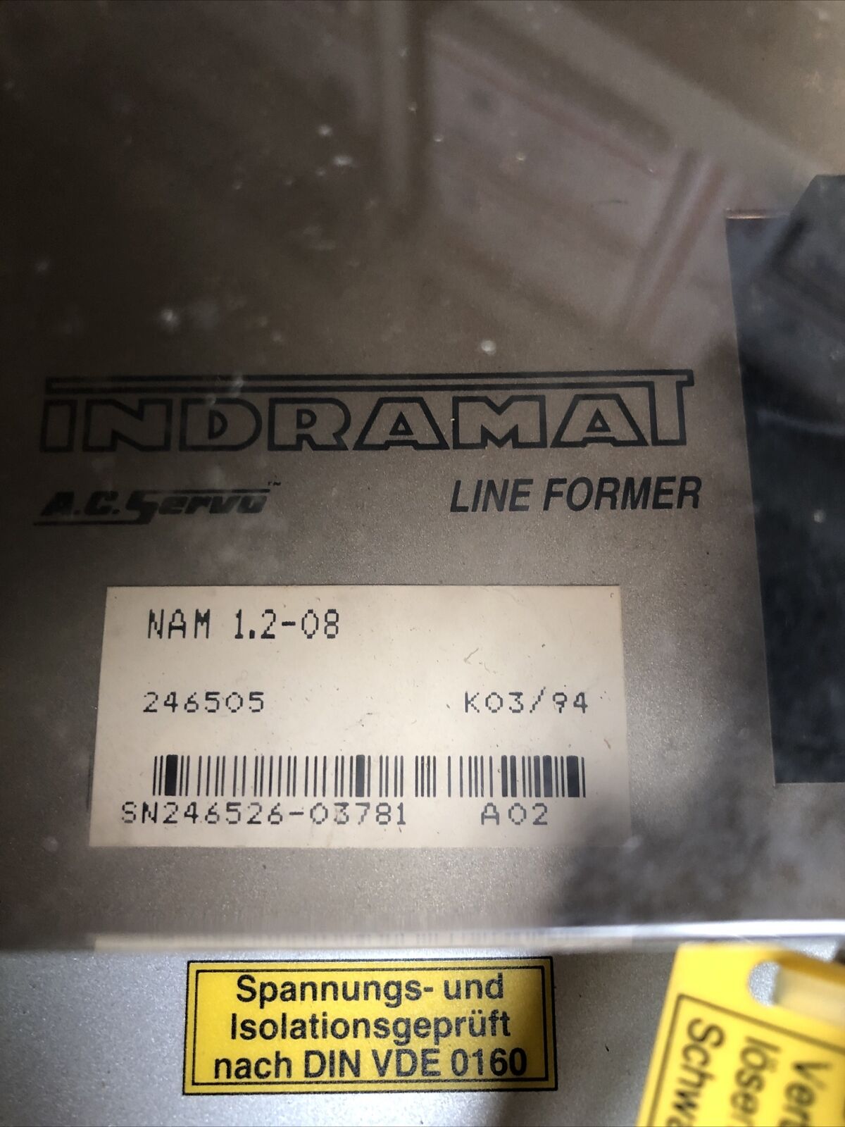 Indramat Nam1.2-08,11246505 Bosch Power Supply Line Former Nam1208,Bd,Fb