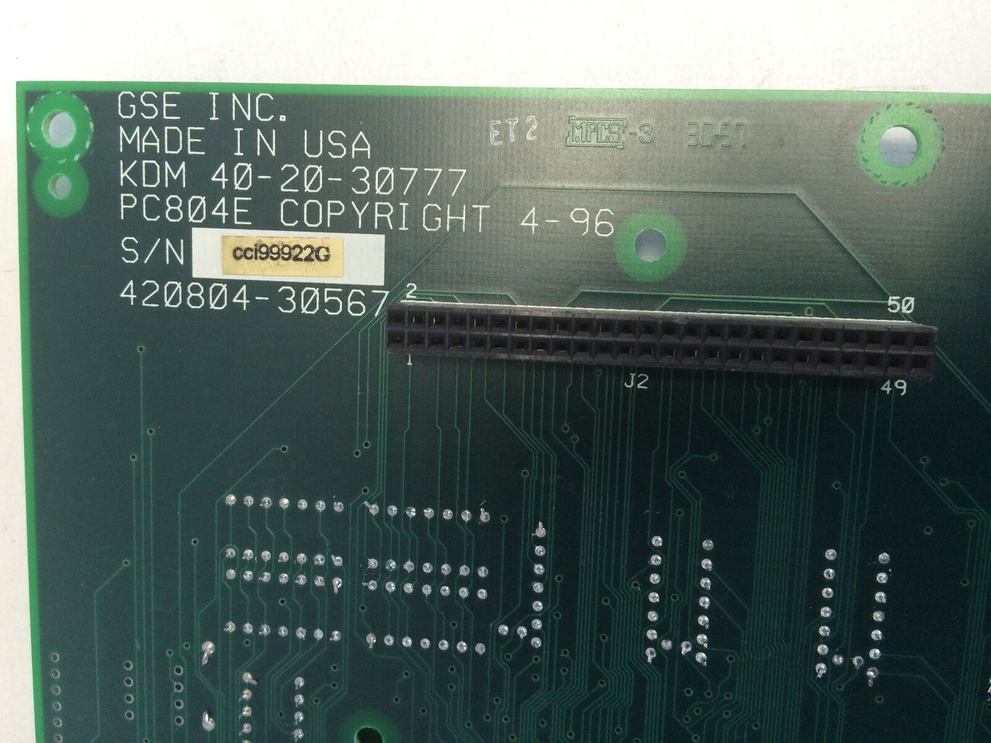 Gse Inc Lcd Display Board Pc804e,Gse Kdm 40-20-30777,420804-30567 ,Cf
