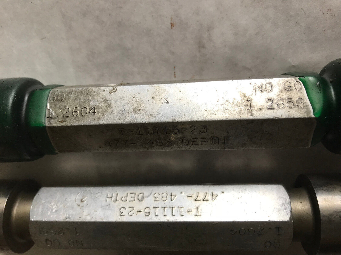 Lot 2 The Pipe Machinery Inspection Gage Go No Go Plug Gauge 1.2604 1.2656,Et