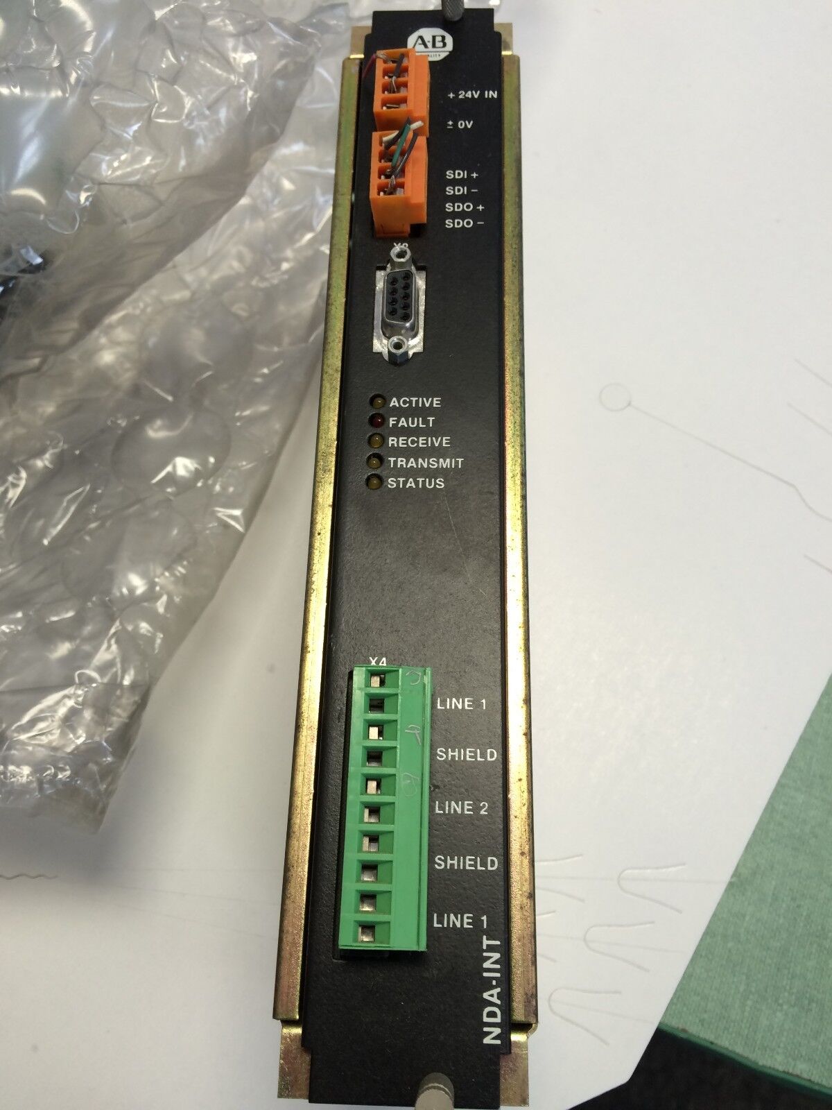Allen Bradley 3500-Na2,Mpsk-129745 ,Nda-Int Node Adapter 24Vdc A-B,Cf