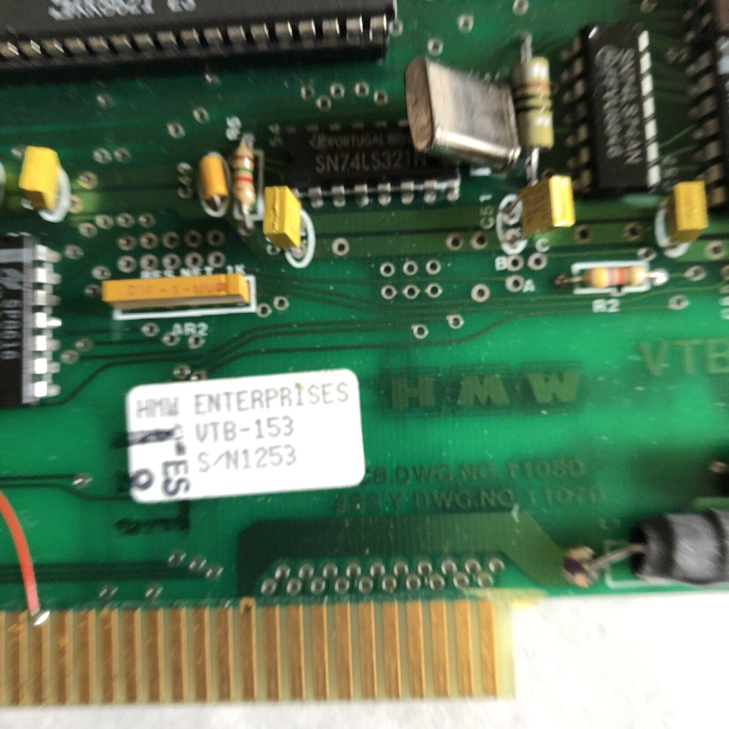 Hmw Vtb-153 Rev B,Hmw Vtb-153,1108D,1107D Video Board Vtb153,153-1253,1107D,Cw