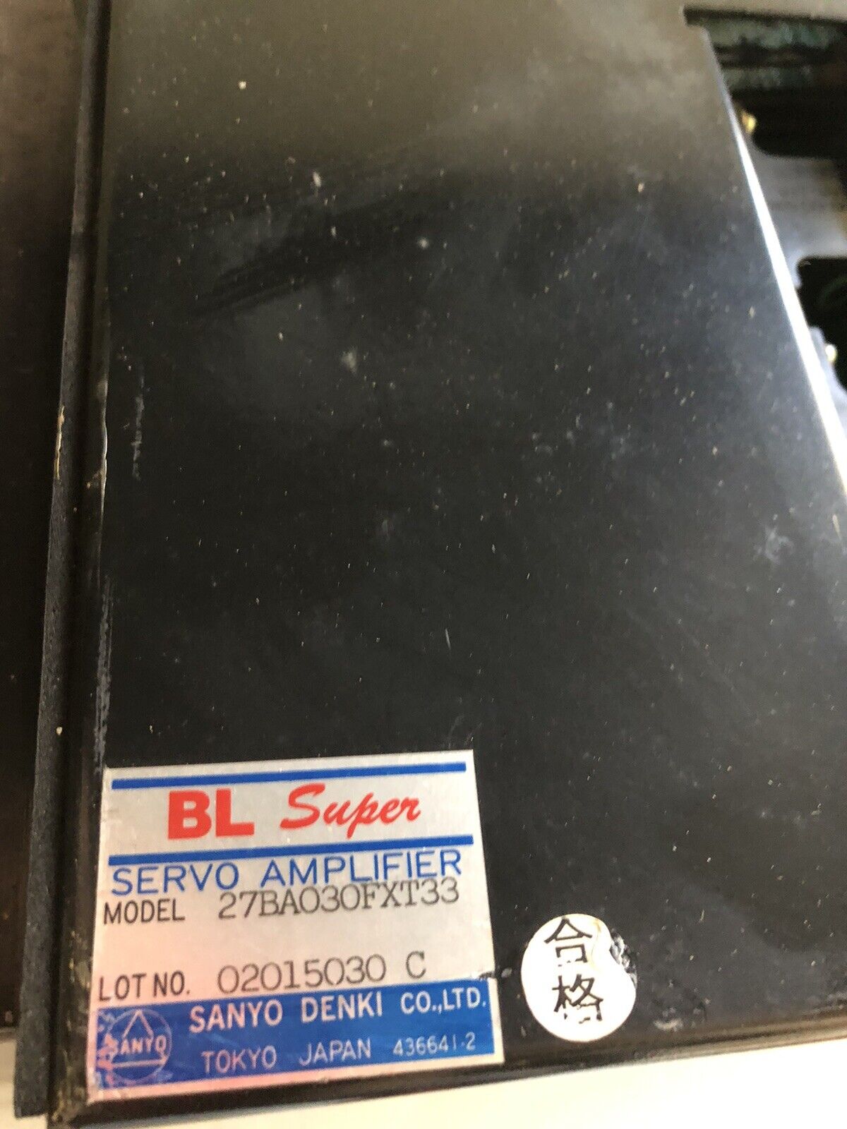Kawasaki/ Sanyo Denki 27Ba030fxt33 Bl Super Servo Amplifier 27Bao3ofxt33,Td