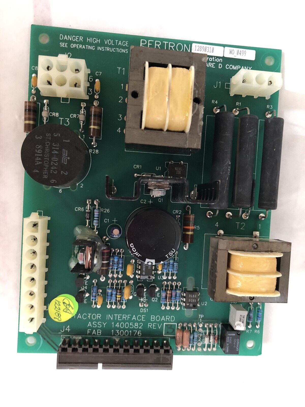 Pertron 1400582 Contactor Interface Firing Board,Fab 130176 A/W 1500118,Dk,Dd
