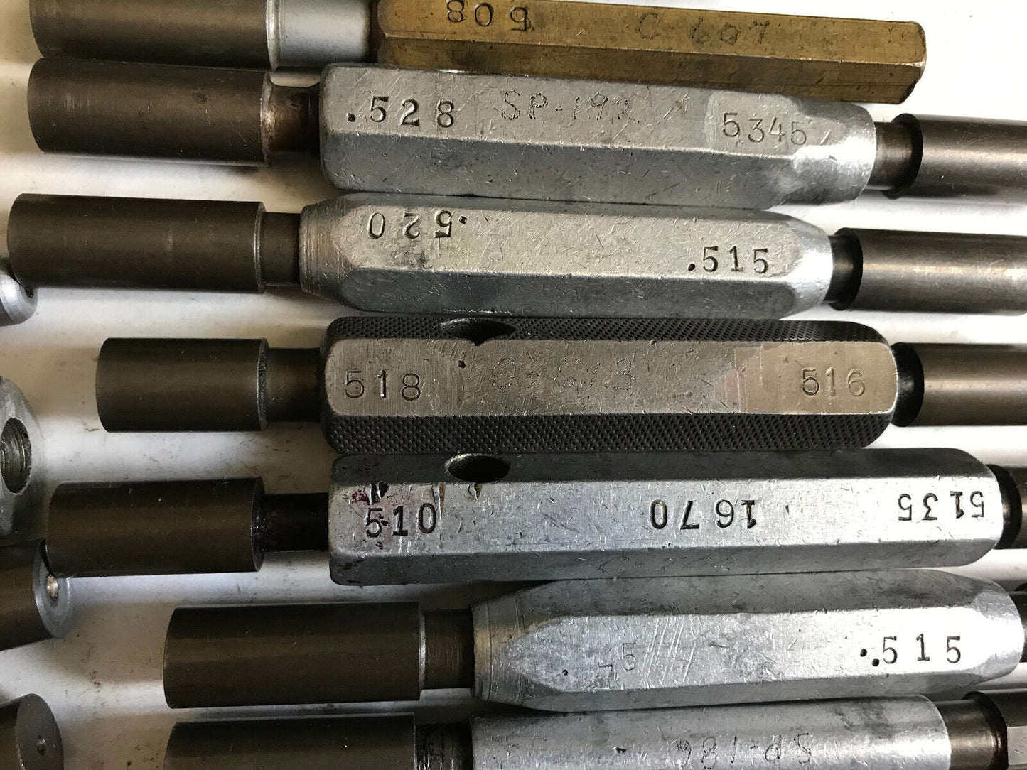 Lot 17 The Pipe Machinery Go No Go Plug Gage,.509,.525,.5204,.515,.528,.5345,Et