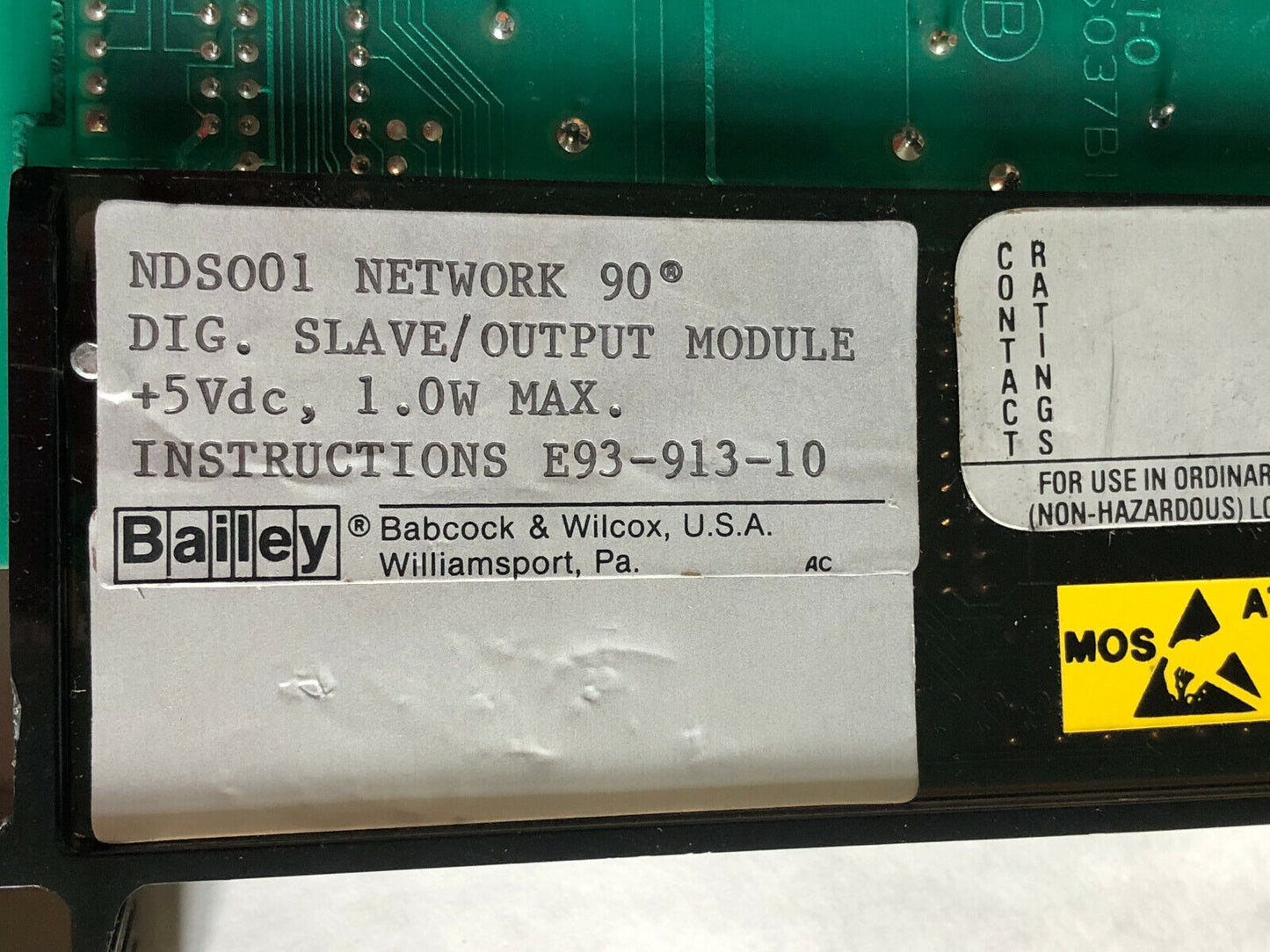 Bailey Imds001 Cinfi 90,6636038 Eo Output Module Slave Digital,Ndso0,Cn,Ev