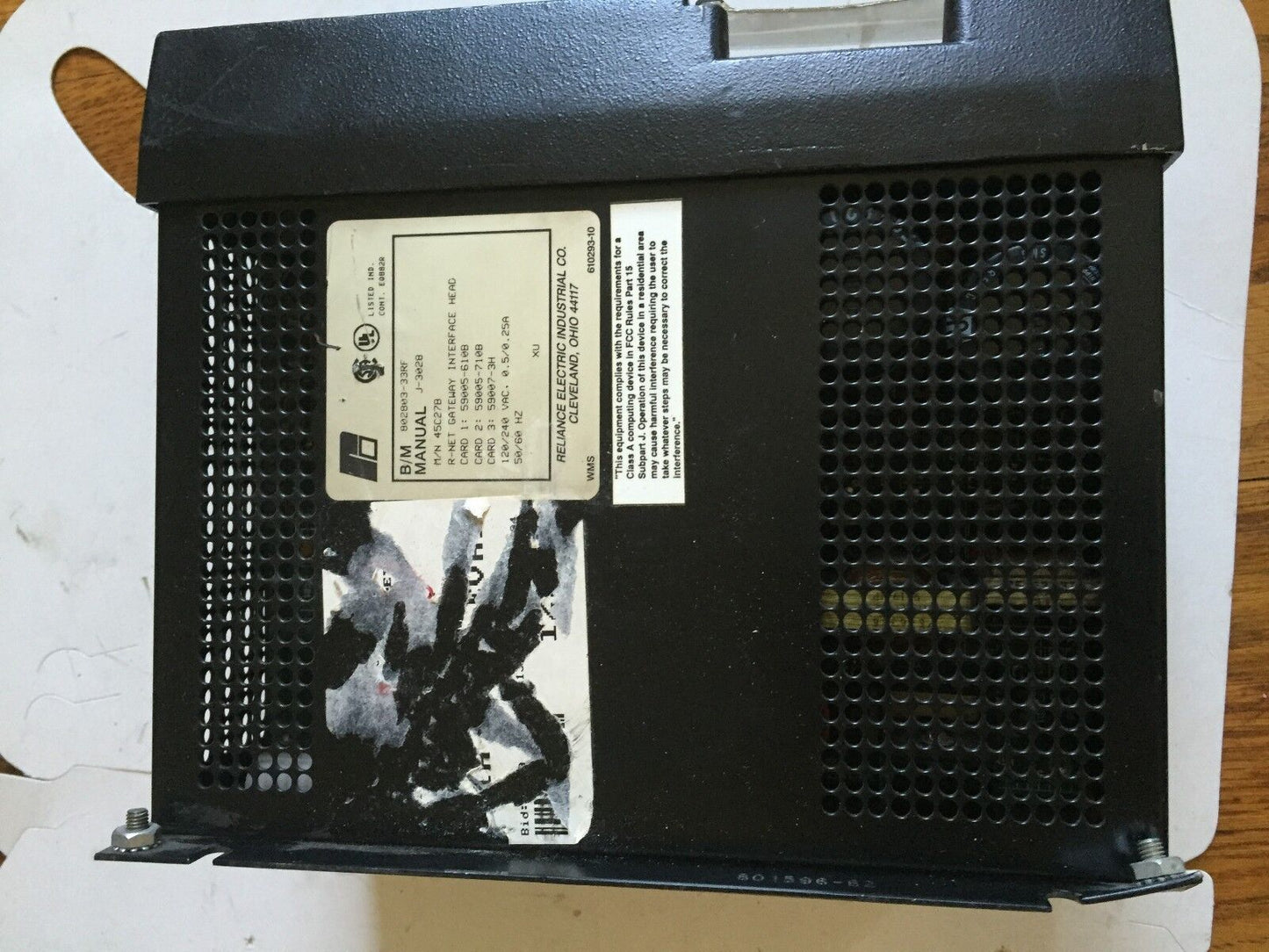 Reliance Electric 45C27b,802803-33Rf Communications.25A,120/240Vac,Bi,Ee