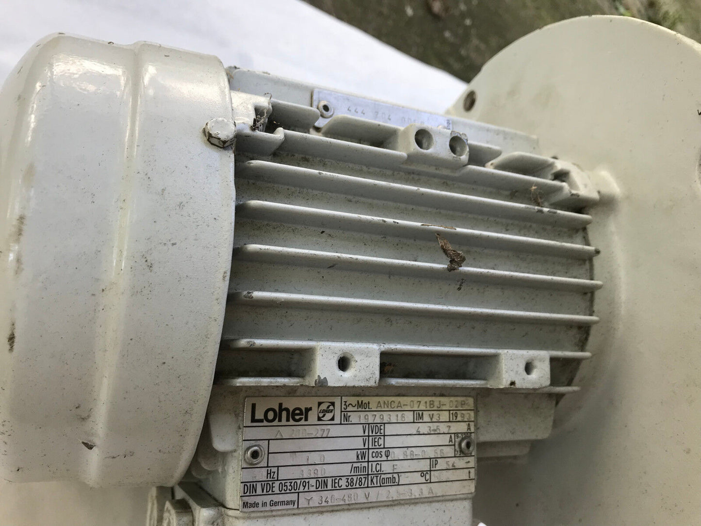 Loher Anca-071Bj-02P,1979316 Im V3 Vde 4.3-5.7 A 200-277 V Electric Motor,Tg