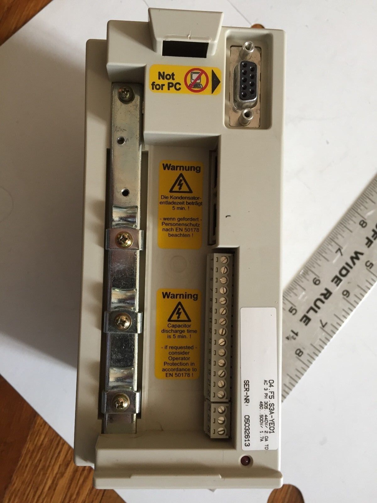Kebco 04.F5.S3a-Ye01 Drive Inverter 300-500V 1.2-2.0Amp 50/60Hz 3Ph,Dd