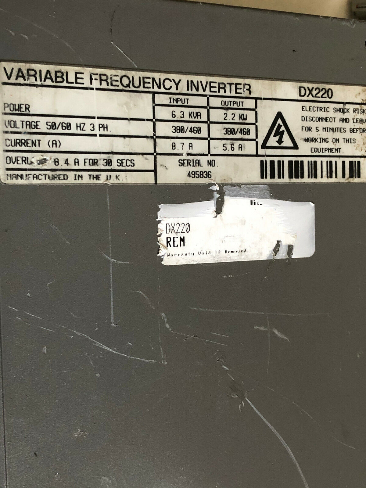 Imo Dx 220 Servo Controller,Dx220, 2.2Kw 3Phase 460V,Ch