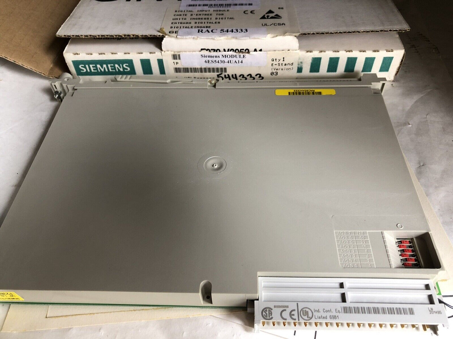 Siemens 6Es5430-4Ua14 Simatic S5 I/O,09 981 300 Pc-Gf20 W79070-U1321-E042,Tk