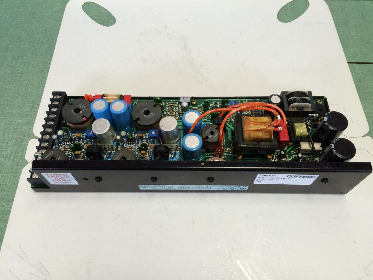 New Sola 86-84-3320-1 Electric Power Supply Output 20Amp 5Vdc,9-6942-02,Fb