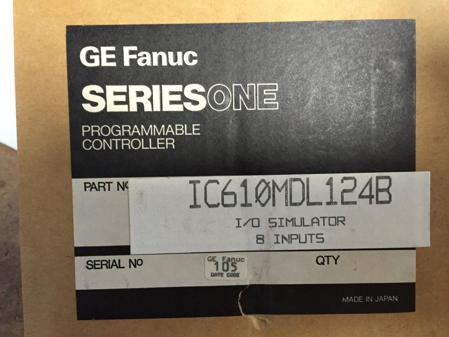 New Ge Fanuc Ic610mdl124b I/O Simulator 8 Inputs Ic610mdl124,1C610mdl124b ,Hj