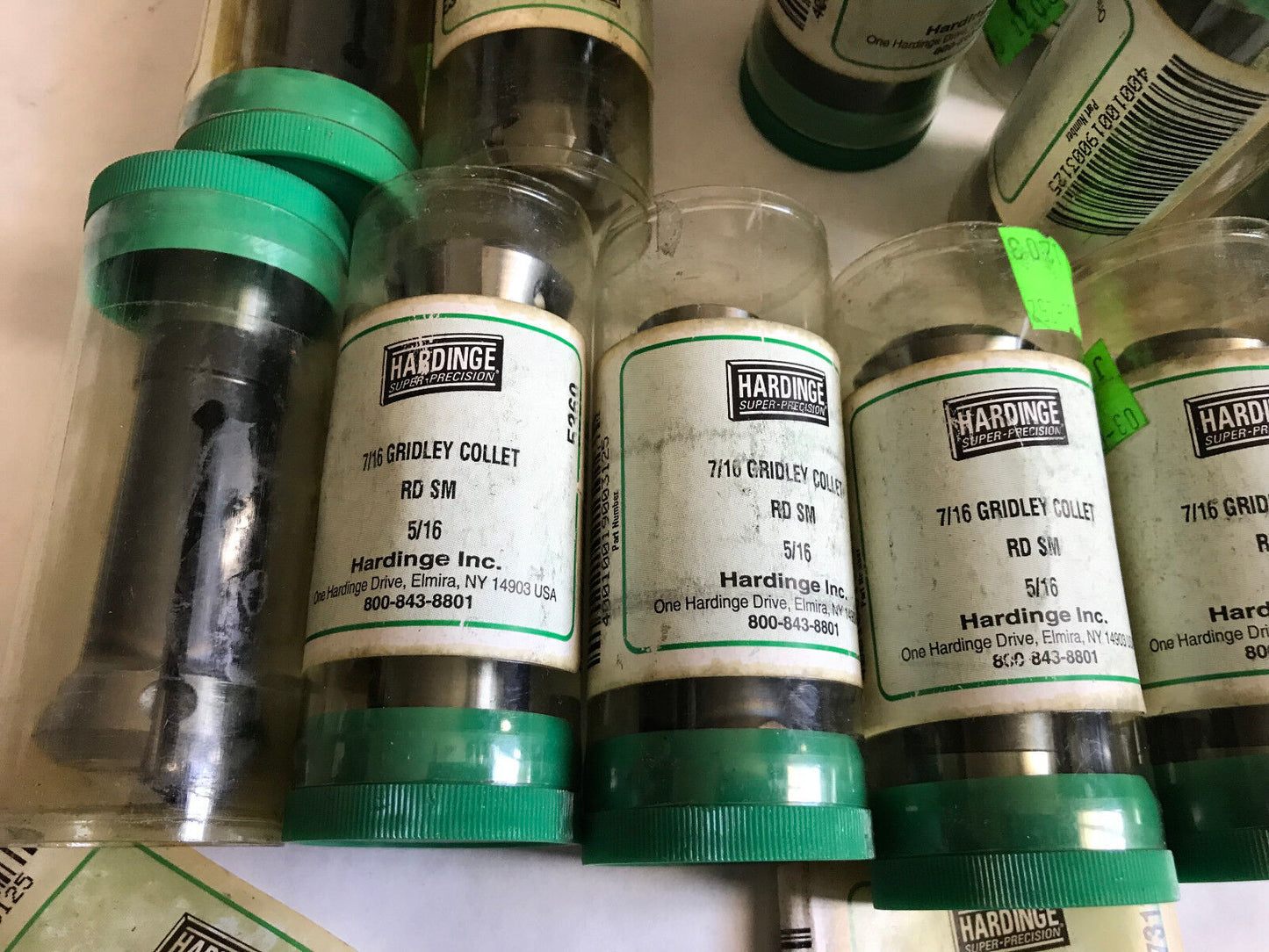 New Lot 16 Hardinge 7/16" Gridley Round Collets, 5/16,Hardinge 7/16 Collect,Et