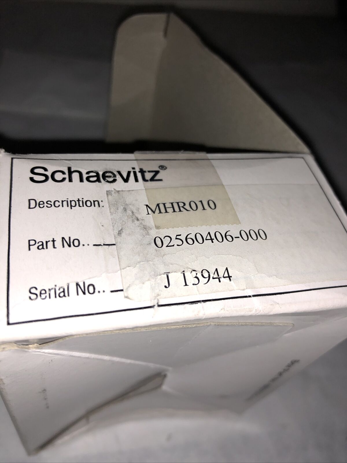New Schaevitz Mhr010,02560406-000 Sensor/Transducer,Fg