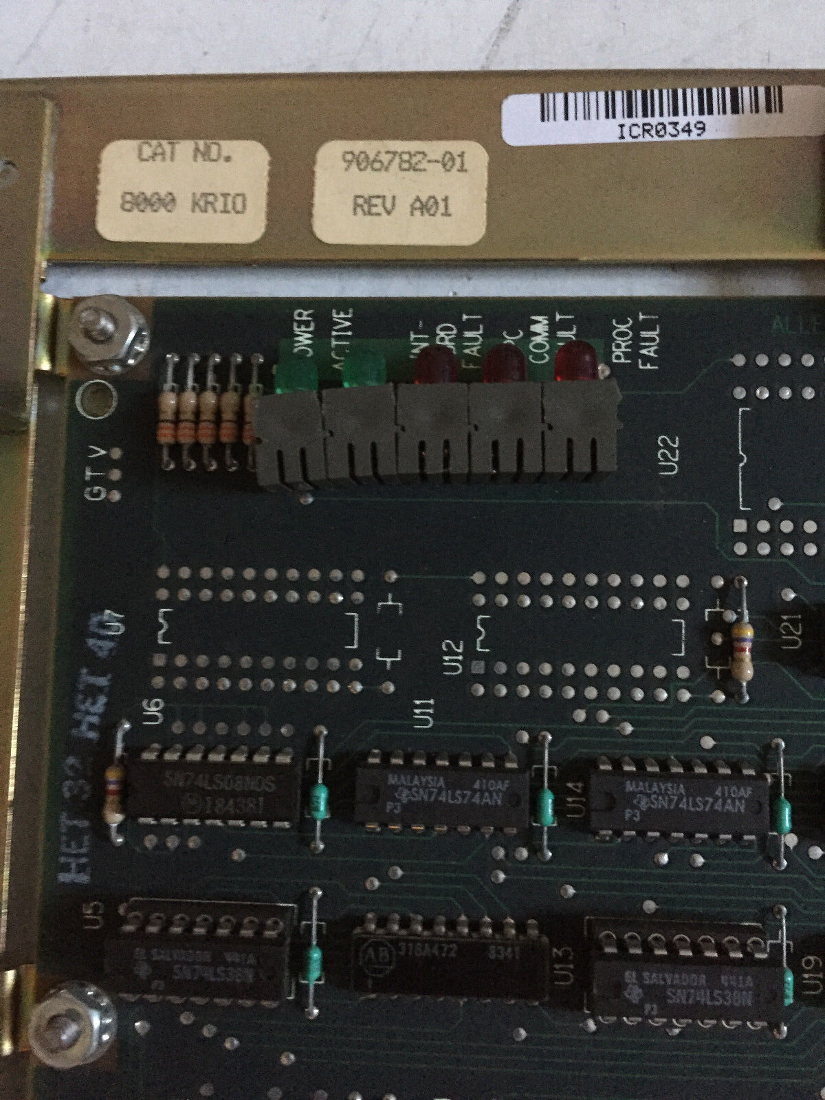 Allen Bradley 8000Krio,906782-01,8000Kri0 Interface Module Remote,906782-02,Cu