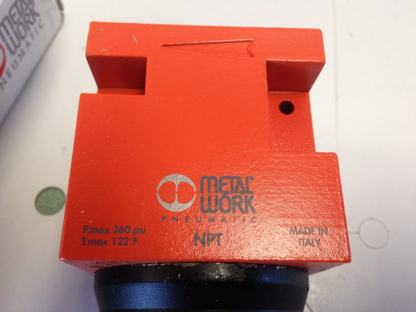 New 1/2" Npt Metal Work 1421009U Pneumatic Filter Regulator P.Max 260Psi 122F,Bw