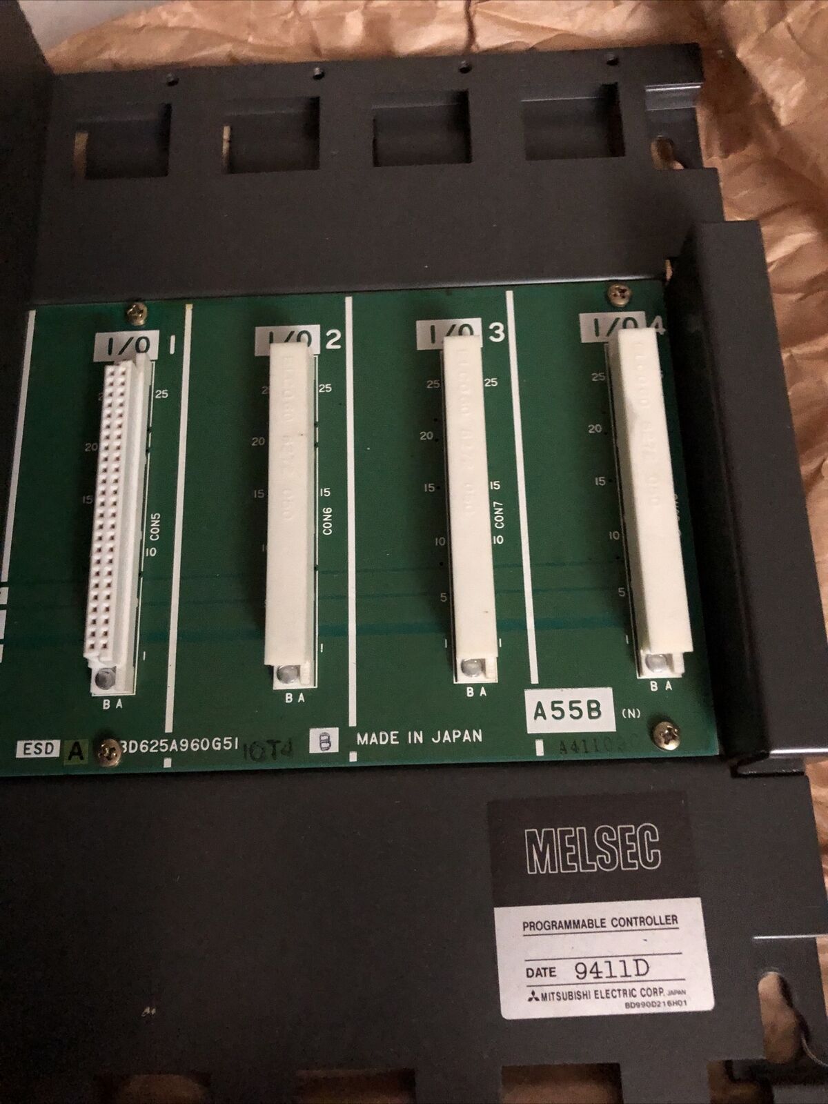 Mitsubishi Ay23 Melsec Triac Plc Expansion Rack A55b,Esd A Bd625a960g51,Ed