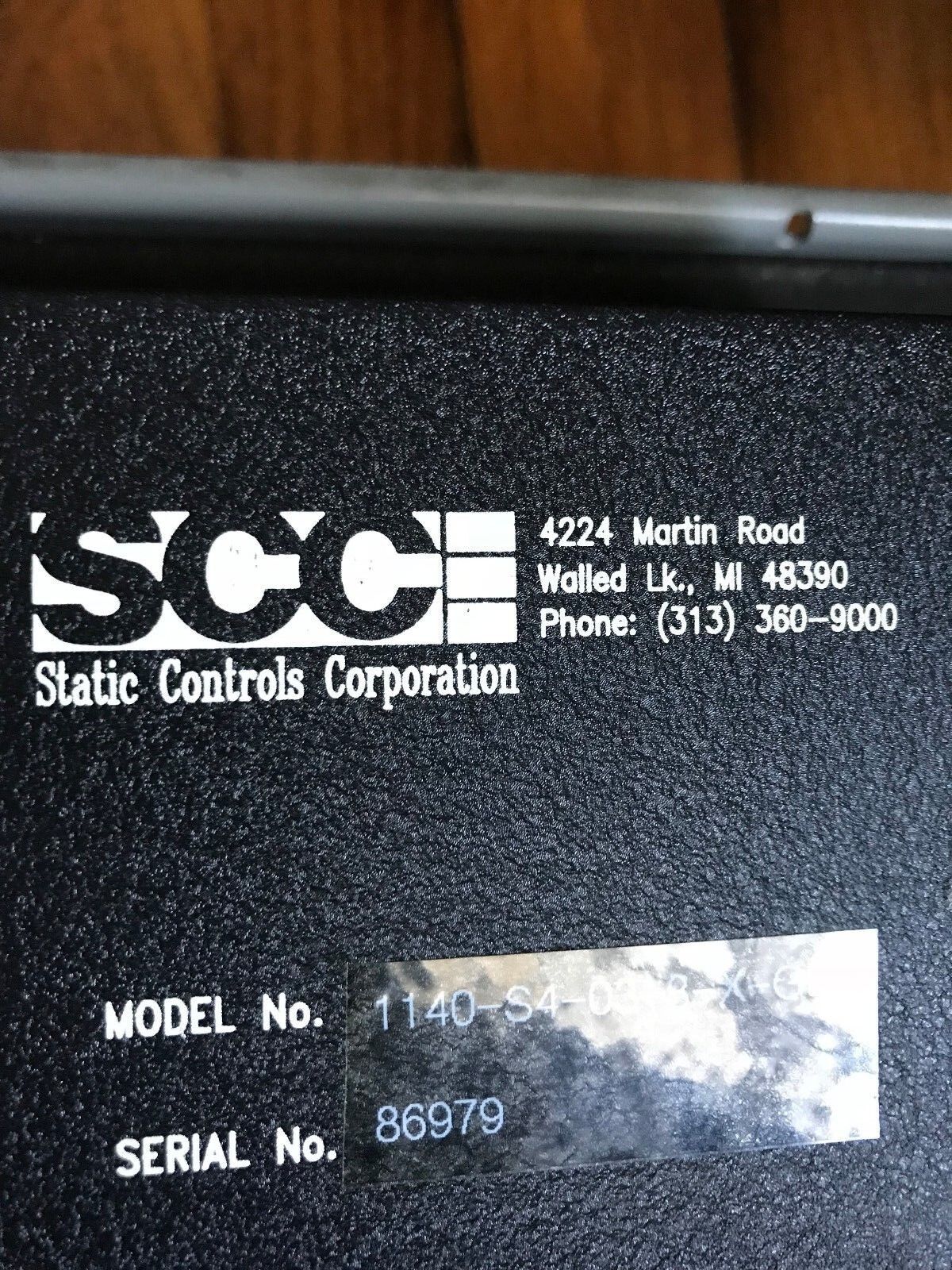 Static Control 1140-S4-03-8-X-Ge Control,Scc Advanced Machine Concepts ,Ez