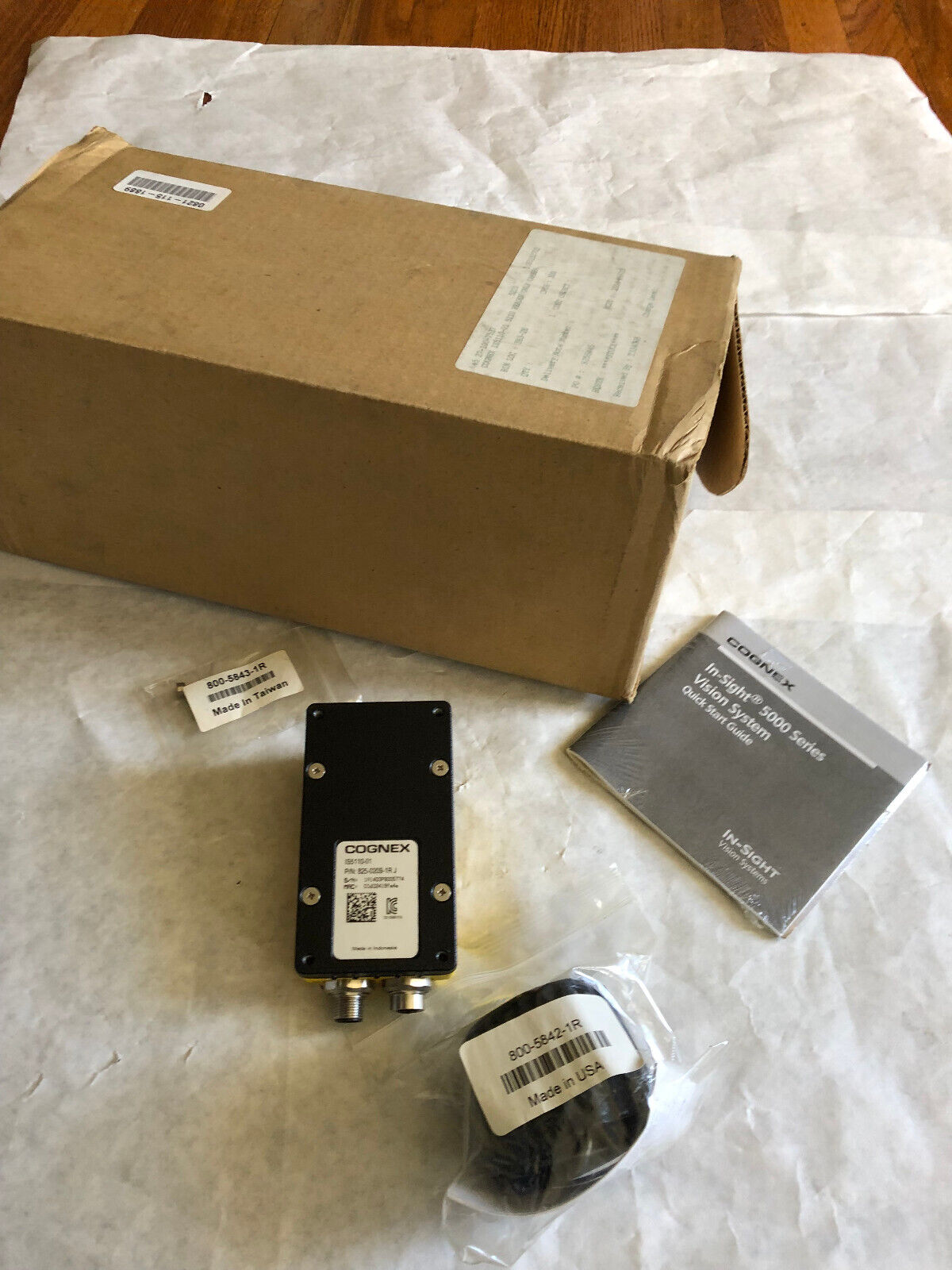New Cognex 825-0209-1R J Insight Machine Vision Camera,821-0034-1R, Is5110-01,Am