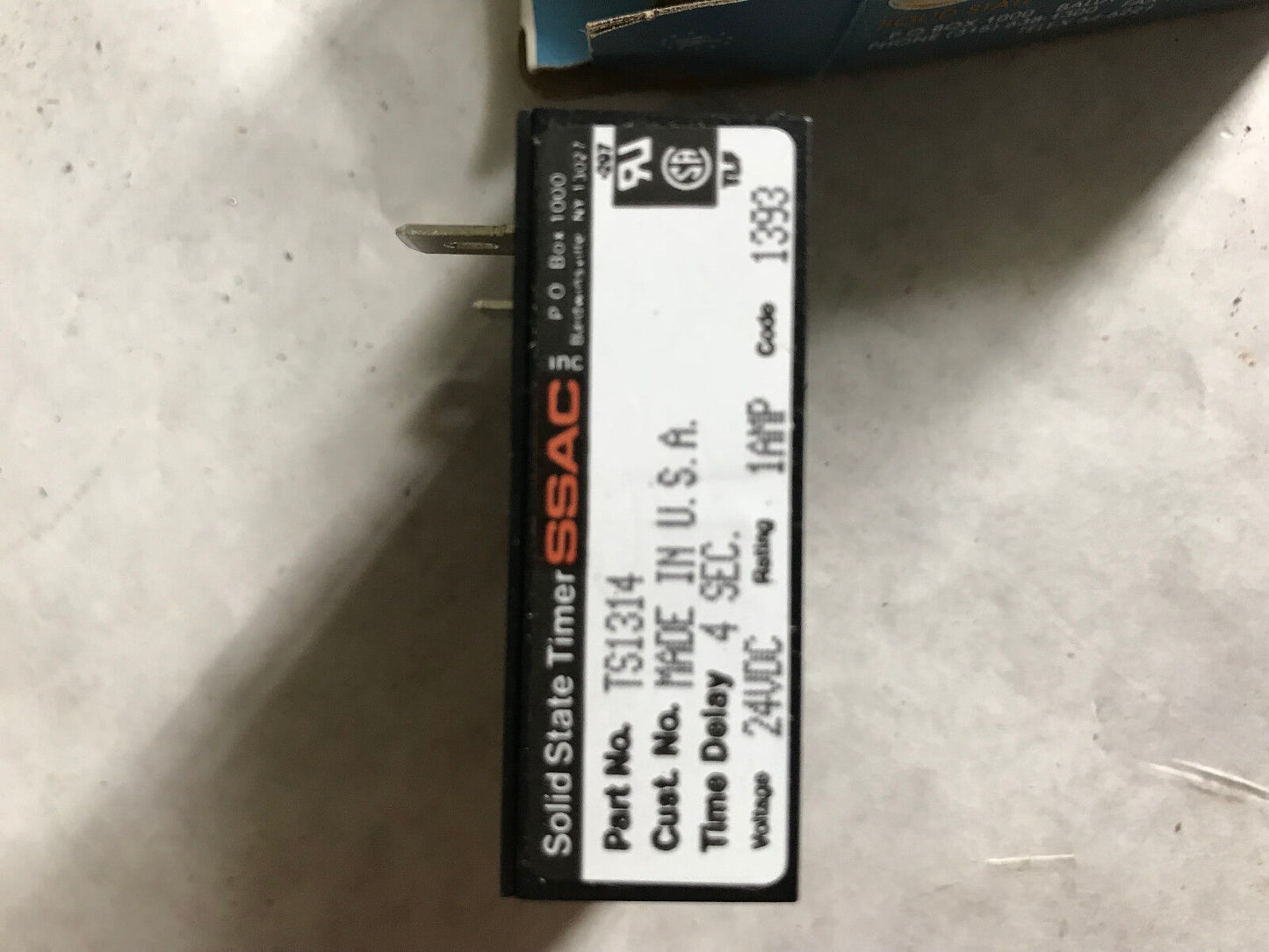 New Ts1314 Ssac 24Vdc 4 Second Solid State Time Delay Timer Relay 1Amp,1393,Ag