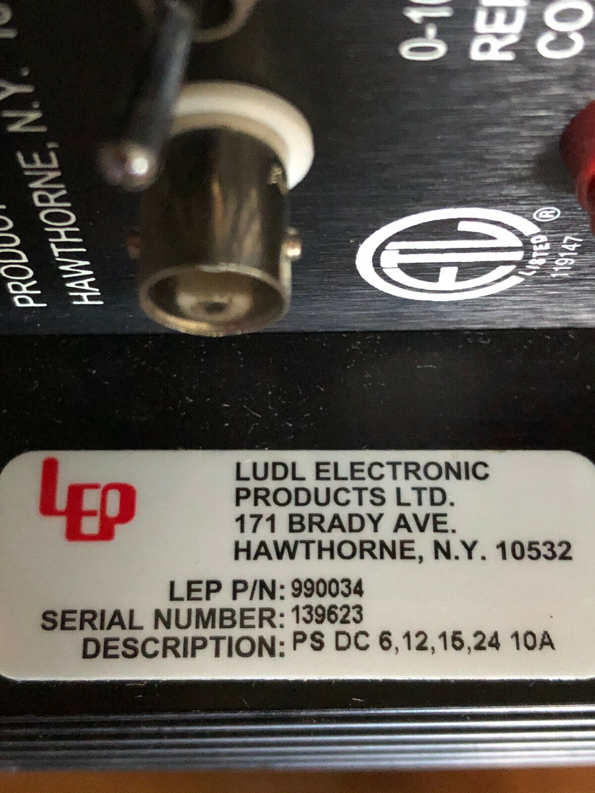 Lep 990034 Universal Dc Lamp Power Supply. 24,15,12,6Vdc,Cl
