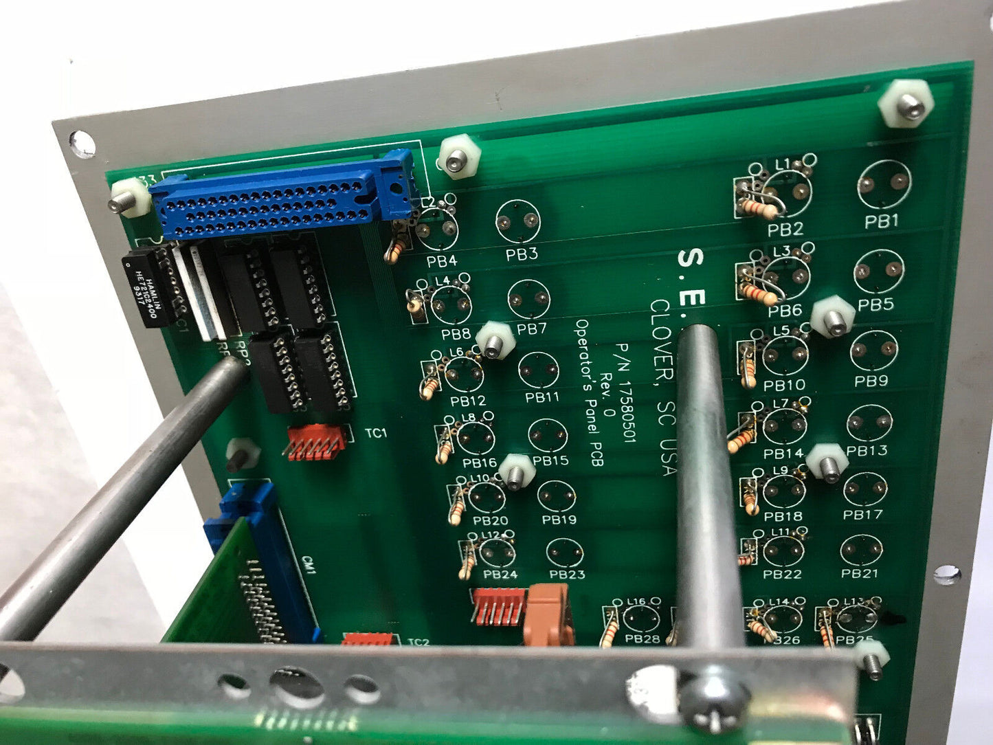 Huffman 17580501,Fanuc A16b-2200-0700/04A,S.E.Hoffman Operator's Panel Pcb,Ep