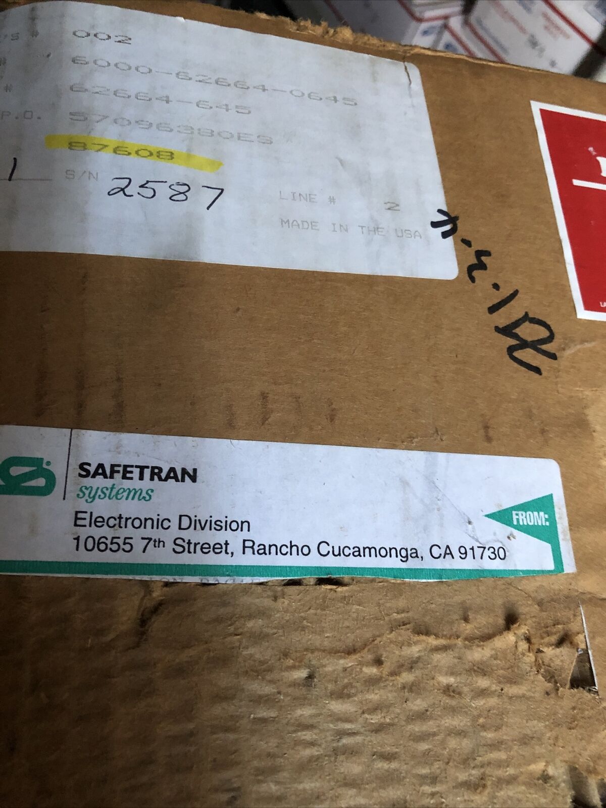 New Safetran A62664,6000-62664-0645,62664,Module 62668,62664-645,Fl