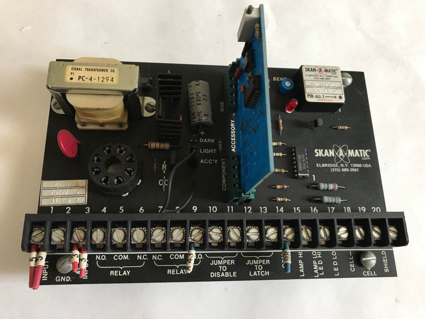 Skan-A-Matic R48361 115Vac 0185F09,B48361,722146 Rev.D Universal Timer Board,Su
