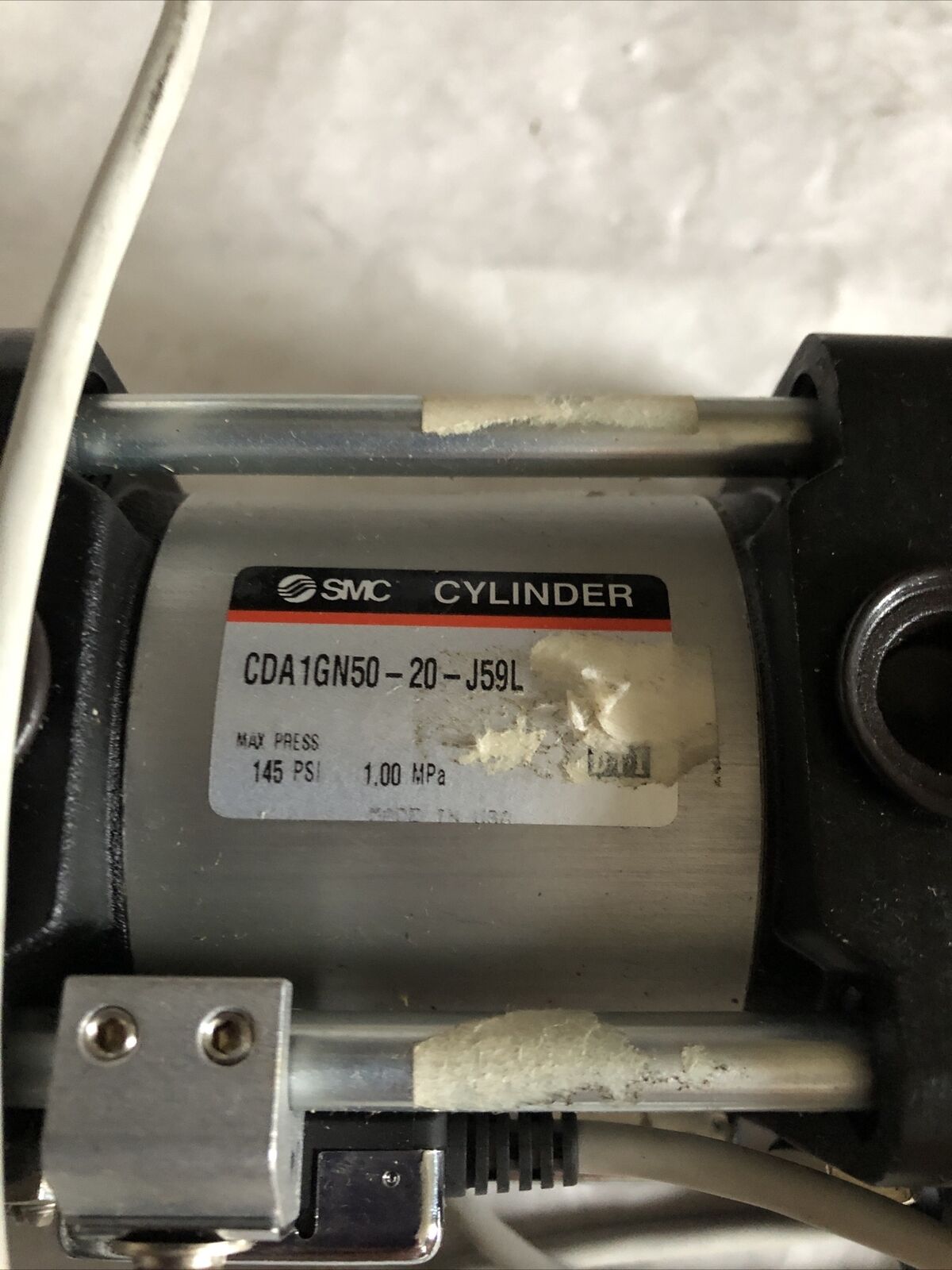 Smc Cda1gn50 20 J59l Mounted Pneumatic Cylinder,145 Psi,3/8" Npt 39-878-0991,Ay