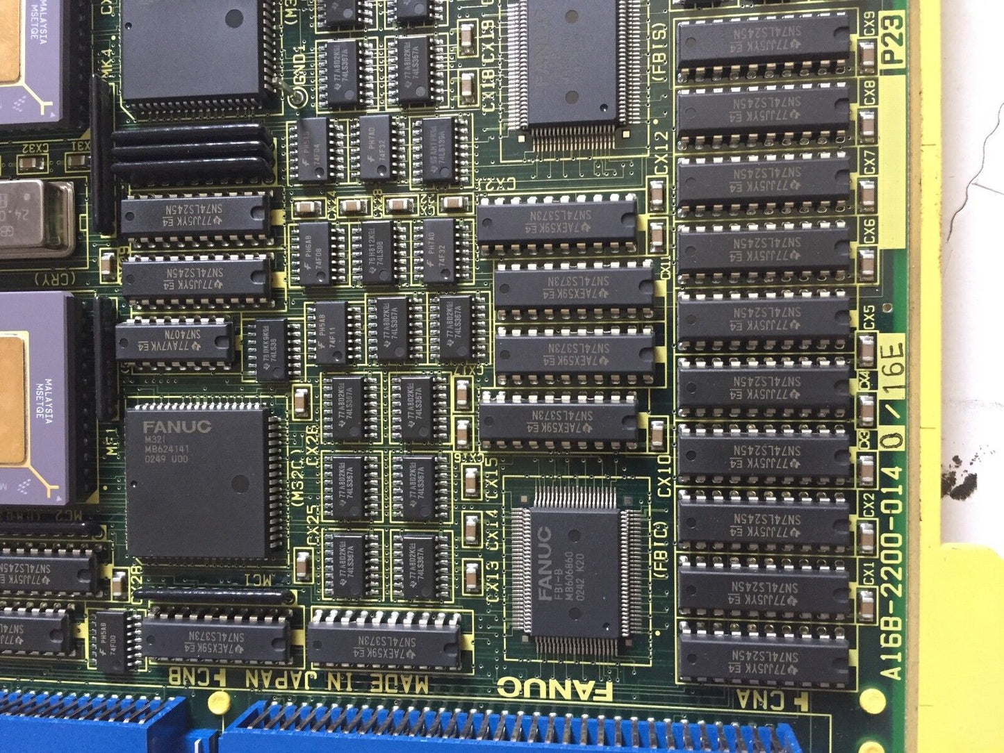 Fanuc A16b-2200-0140/16E Base 2 (Sub Cpu) 800003 Board,A20b-2000-0030/02A,Fk