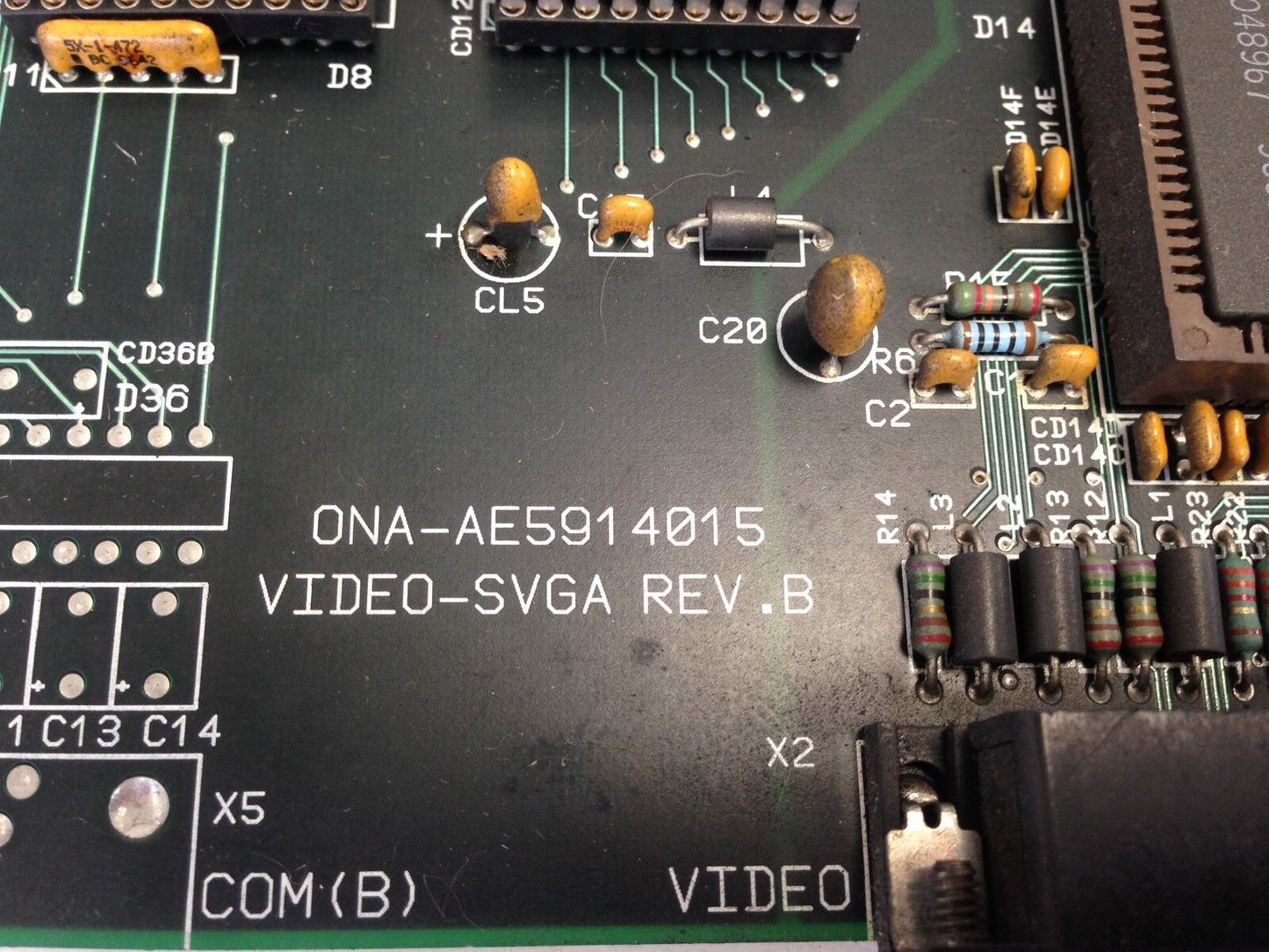 Ona-Ae5914015 Video-Svga Rev.B Pc Board,Cx