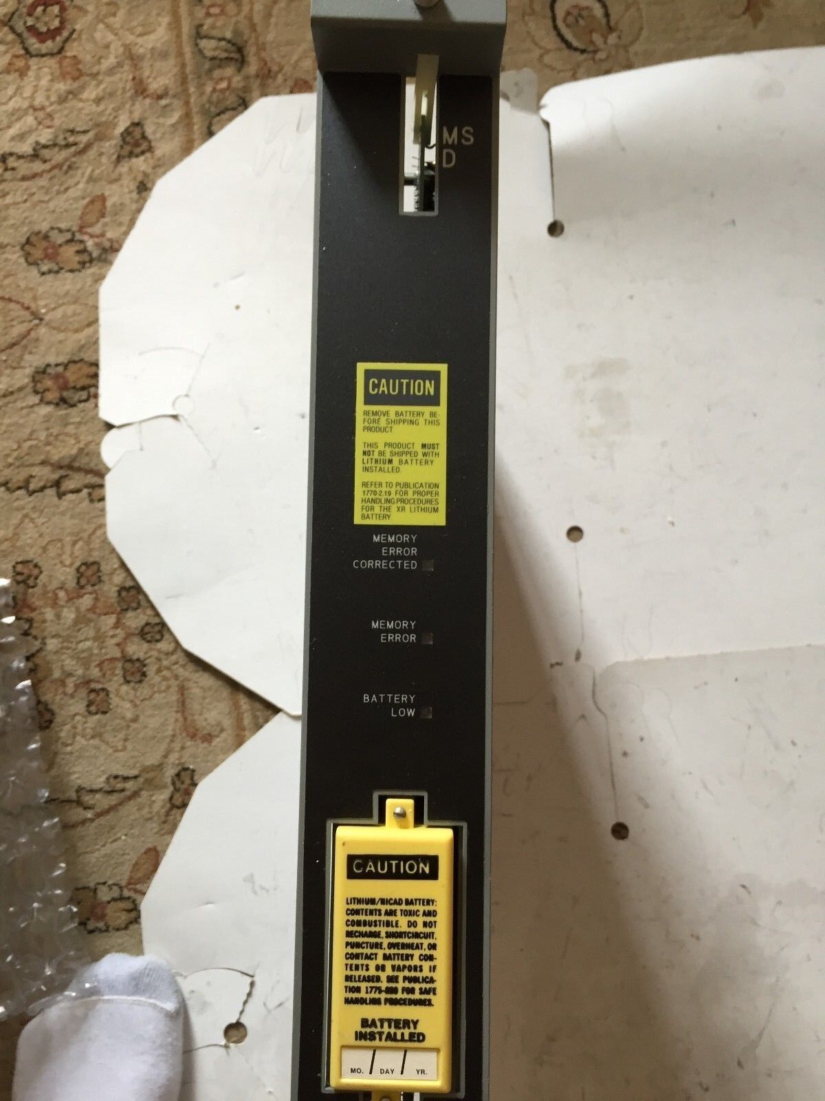 Allen Bradley 1775-Msd Memory Module Error Correcting Ram Memory 128K,Su