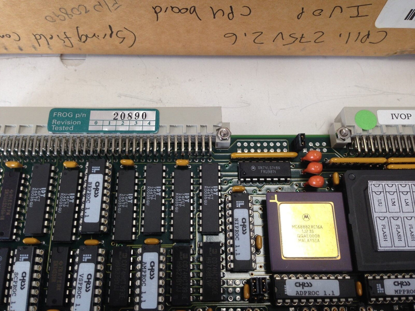 Frog 20890 Vme Cpu/Pc Board,Ivop S-5805-10192,Chess,Cp10.192V2.5,Chess,Ey