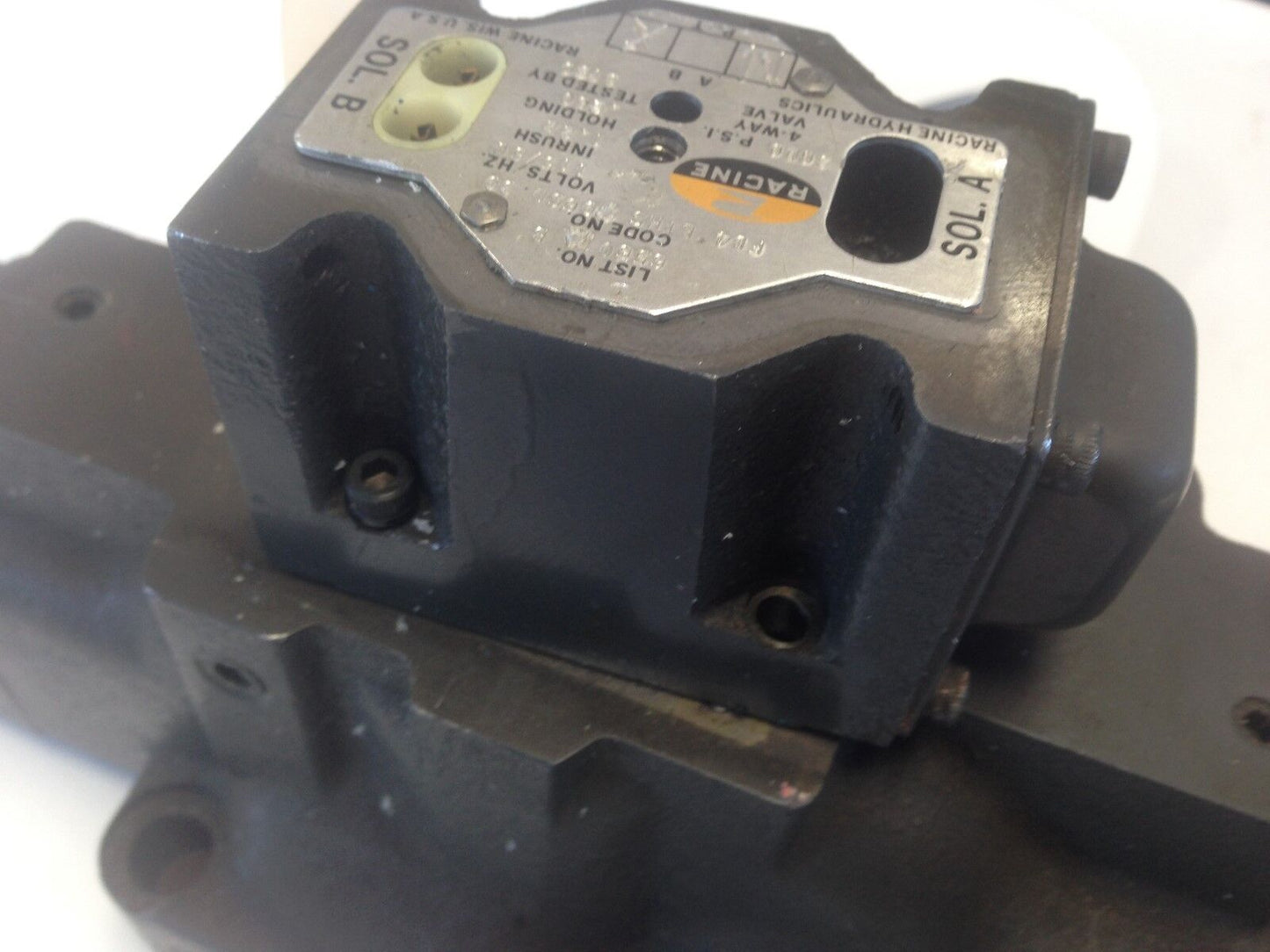 Racine Fd4 Bths 706Sd 30 Double-Solenoid 4Way Hydraulic Valve (Need Repair),Tn