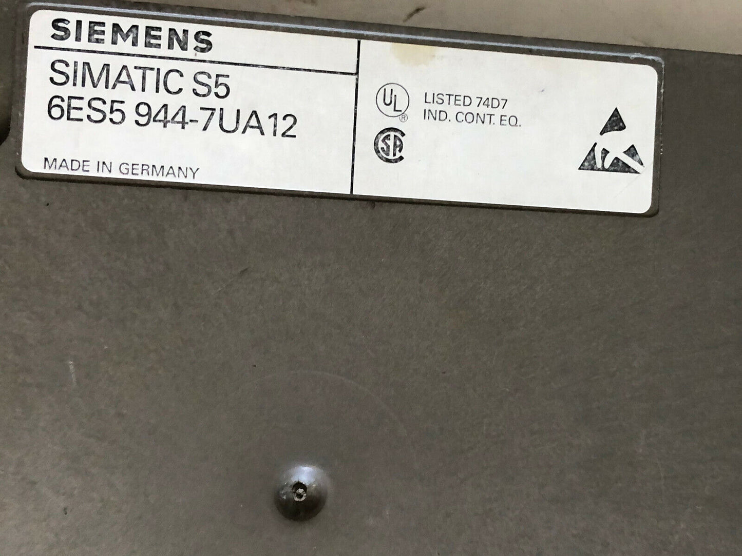 Siemens 6Es5 944-7Ua12,Simatic S5,115U Cpu 944 ,Cx