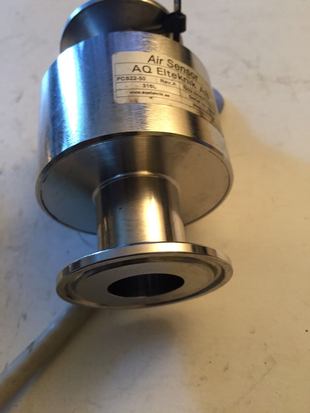 Aq Elteknik Ab Fcs22-50 Rev.A,238294,316L Air Sensor,Stainless Steel,Tj