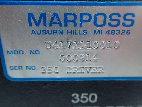 Marposs U4171110010 ,Marposs U4171110010 000914 350 Microstep Drive,Bi