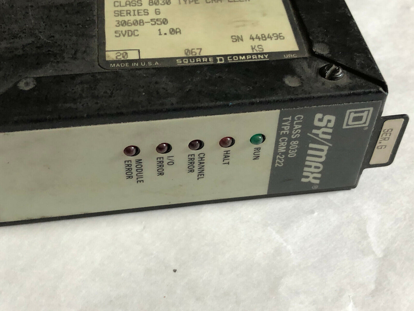 Square-D Class 8030 Type Crm-222 Sy/Max Plc Remote I/O Interface Module,Eg