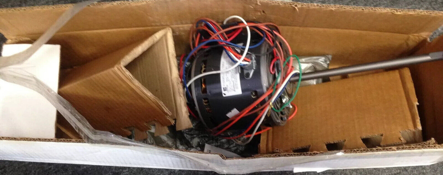 Emerson K55hxtsj-9957 Motor Double Shaft 1.0Amp 277V 1/5Hp 48Frame 3Spee,Df