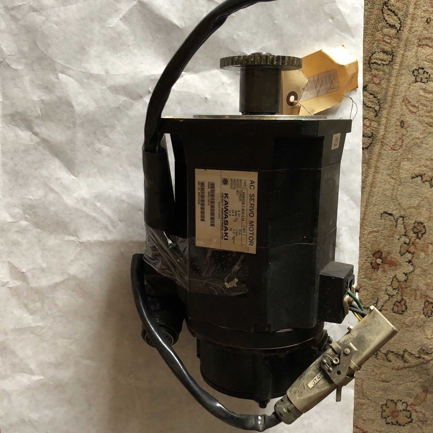 Kawasaki Mrm21201h Ac Servo Motor 3000Rpm,(Plastic Damaged),Bs