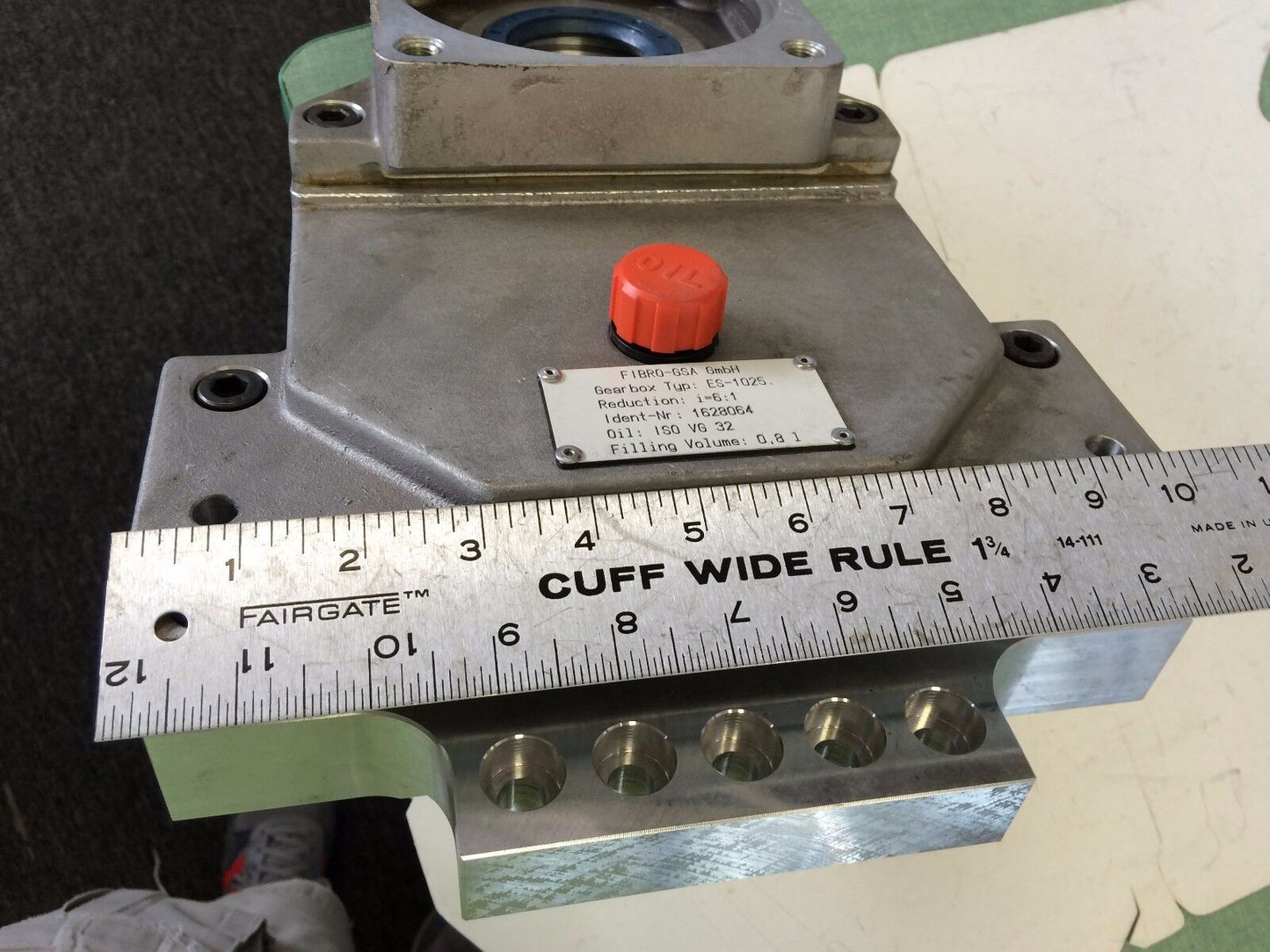Fibro-Gsa Es-1025 Gear Box, Reduction: I=6:1,Fibro Gsa 1628064,Ao