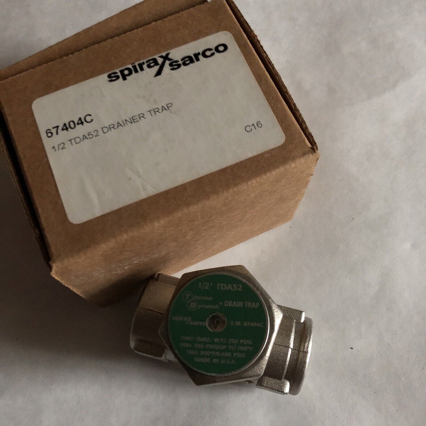1/2” Spirax Sarco Tda52,1/2 Tda52 B.M 67404C Thermodynamic Drain Steam Trap,Bs