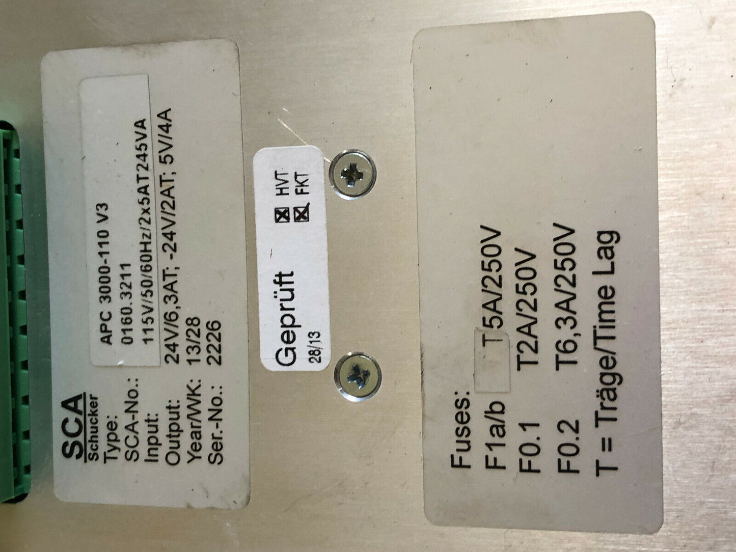Sca Apc 3000-110 V3,Schucker 0160.3211,3000-110 V3,110V,Sc