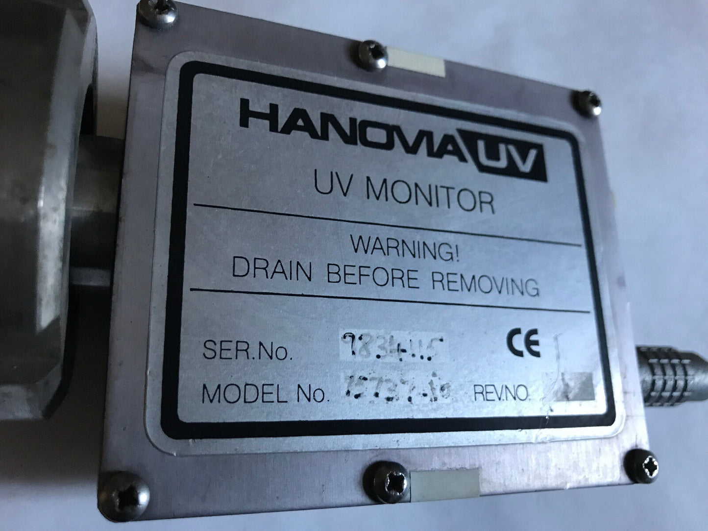 Hanovia 75737-10 Uv Monitor Drain Valve,Su