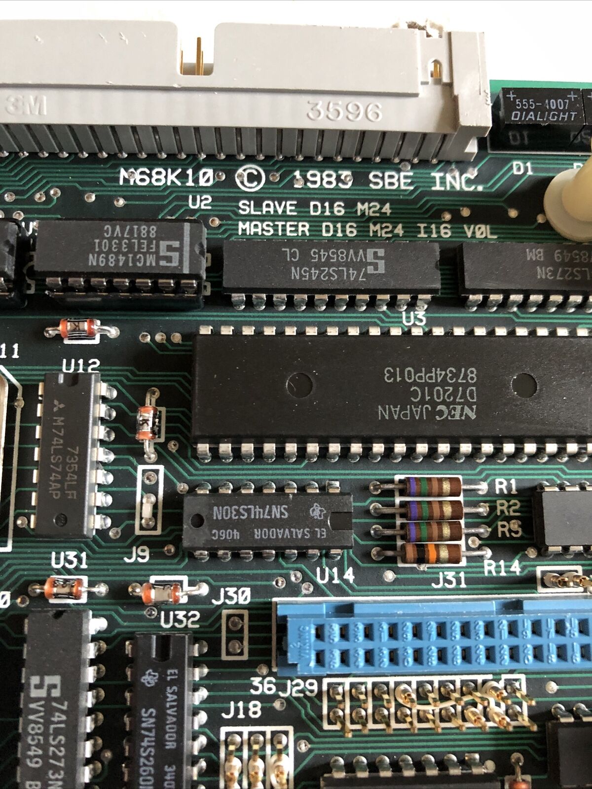 Sbe M68k10 Pcb Board Slave D16 M24,Master D16 M24 I16 Vol ,Ct