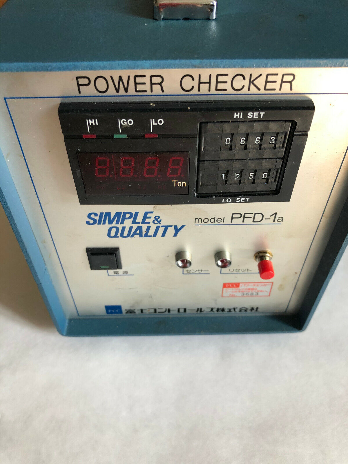 Fcc Pfd-1A,Fcc Simple & Quality Pfd-1 Power Checker Controller,Ch A5411300 P0,Cz
