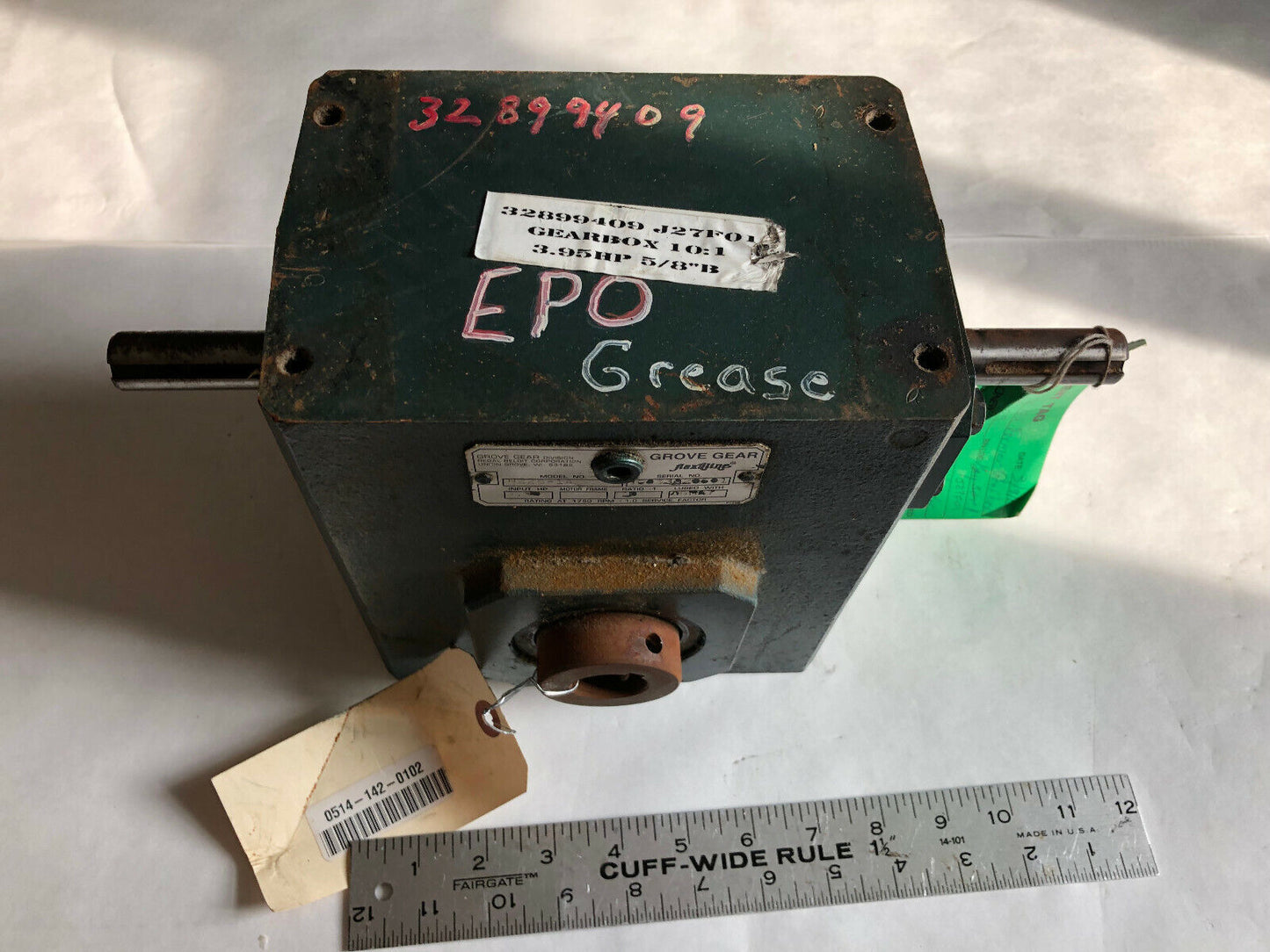 Grove Gear H226-1A Flexaline H226-Ia Gearbox,10:1-Ratio,3.9-Hp Agma7,H226-Ta,Sk
